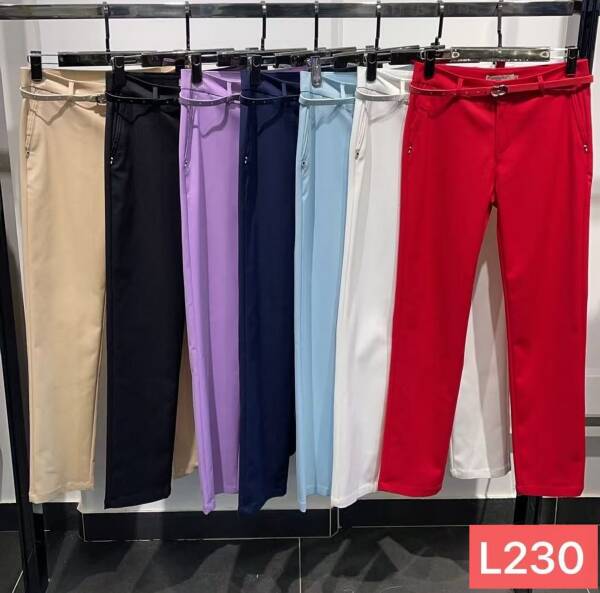 Spodnie damska materiałowe Roz S-2XL, Mix Kolor Paczka 8 szt 1